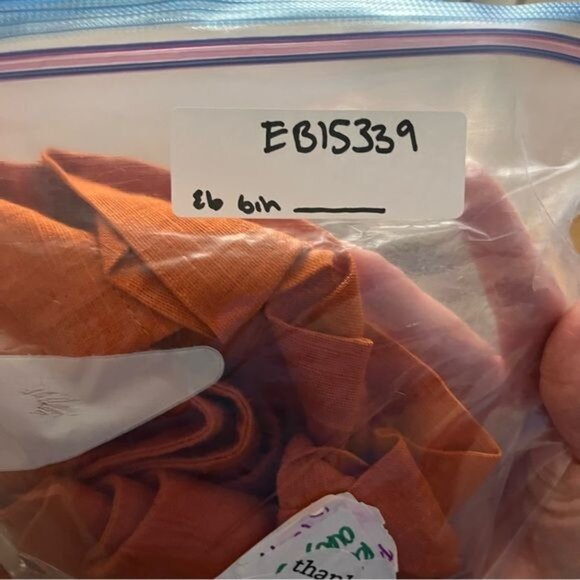 Eloquii Womens Orange Linen-Blend High Waisted Casual Shorts Plus Size 22 - Picture 14 of 14